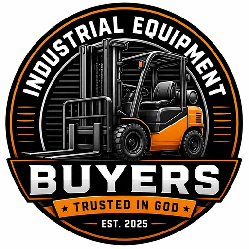 Industrial Equipment Buyers forklift emblem, Est. 2025