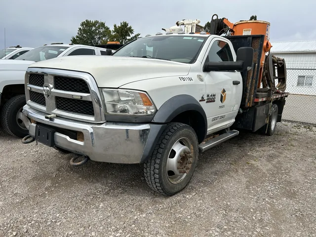 Additional view of a Ram flatbed equipment truck
